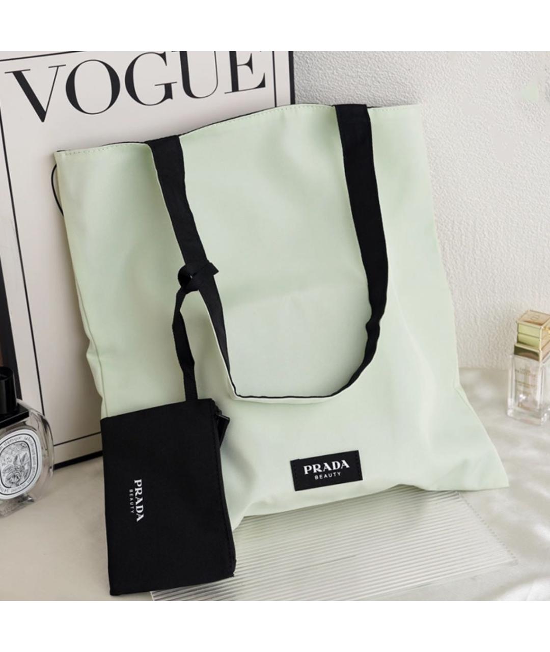 PRADA Салатовая пляжная сумка, фото 2
