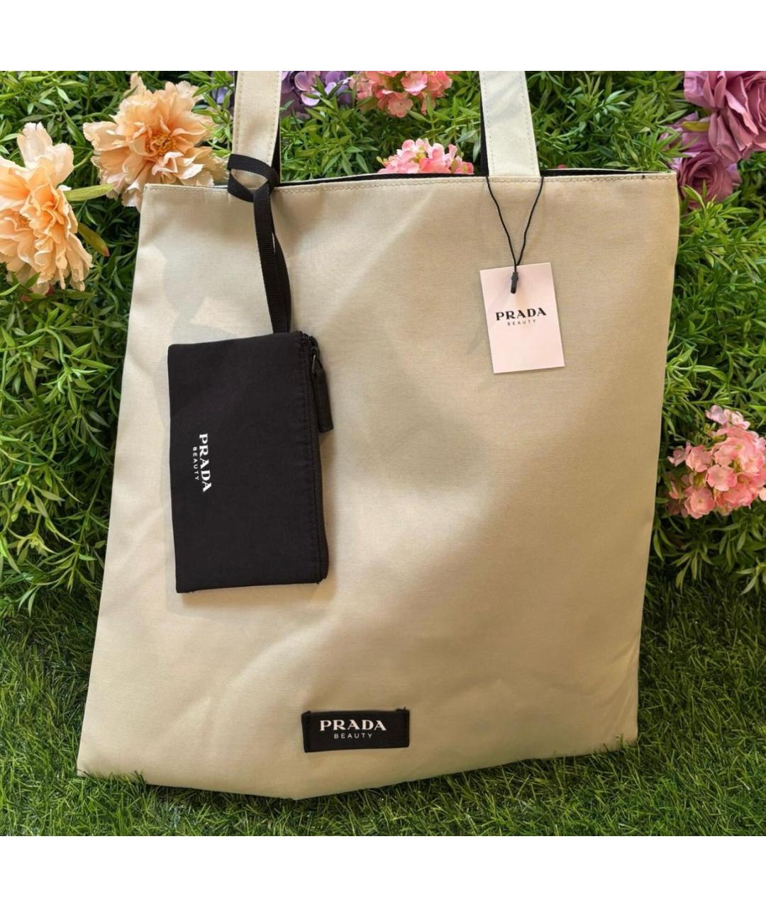 PRADA Салатовая пляжная сумка, фото 4