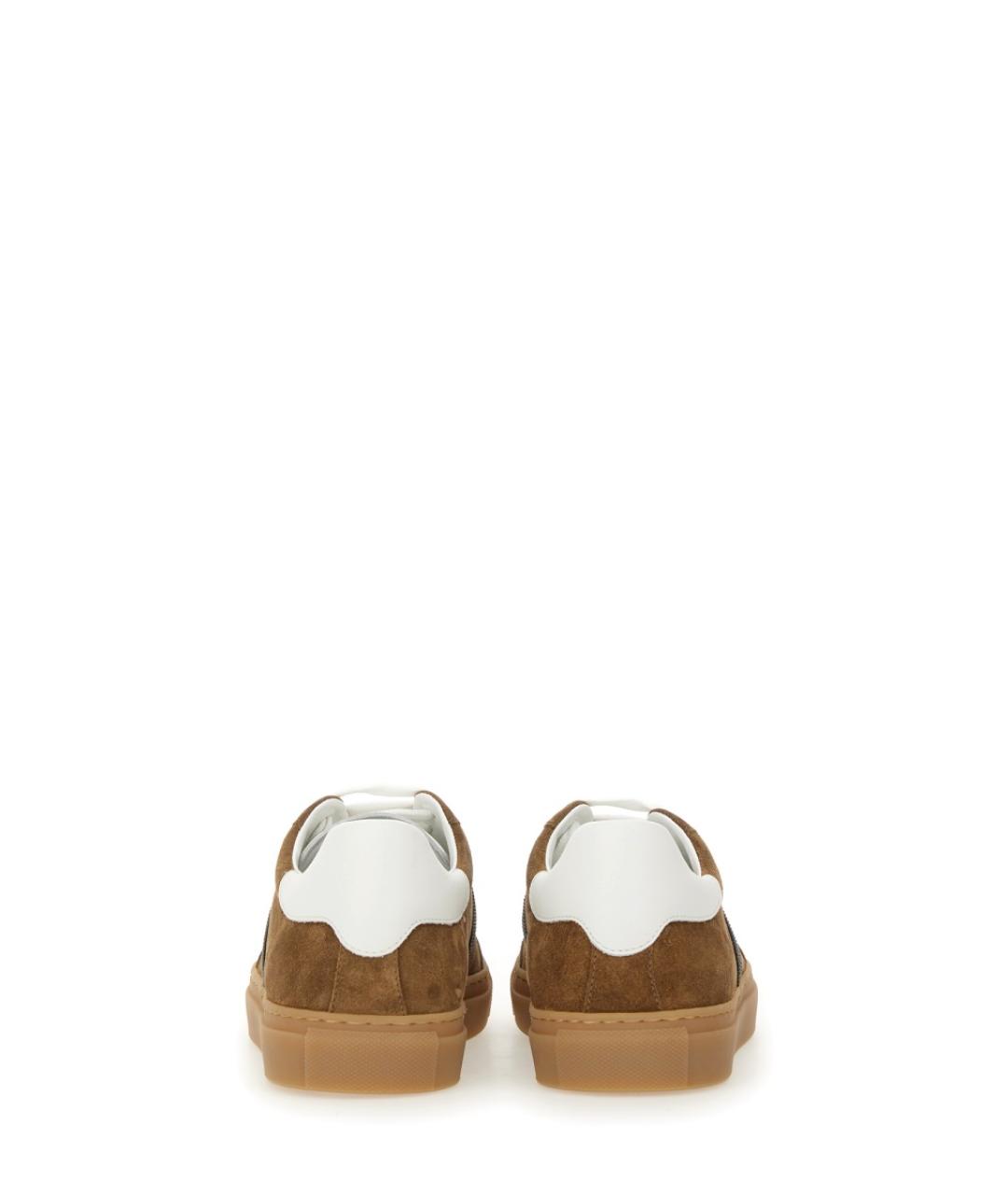 BRUNELLO CUCINELLI Коричневые замшевые кеды, фото 3