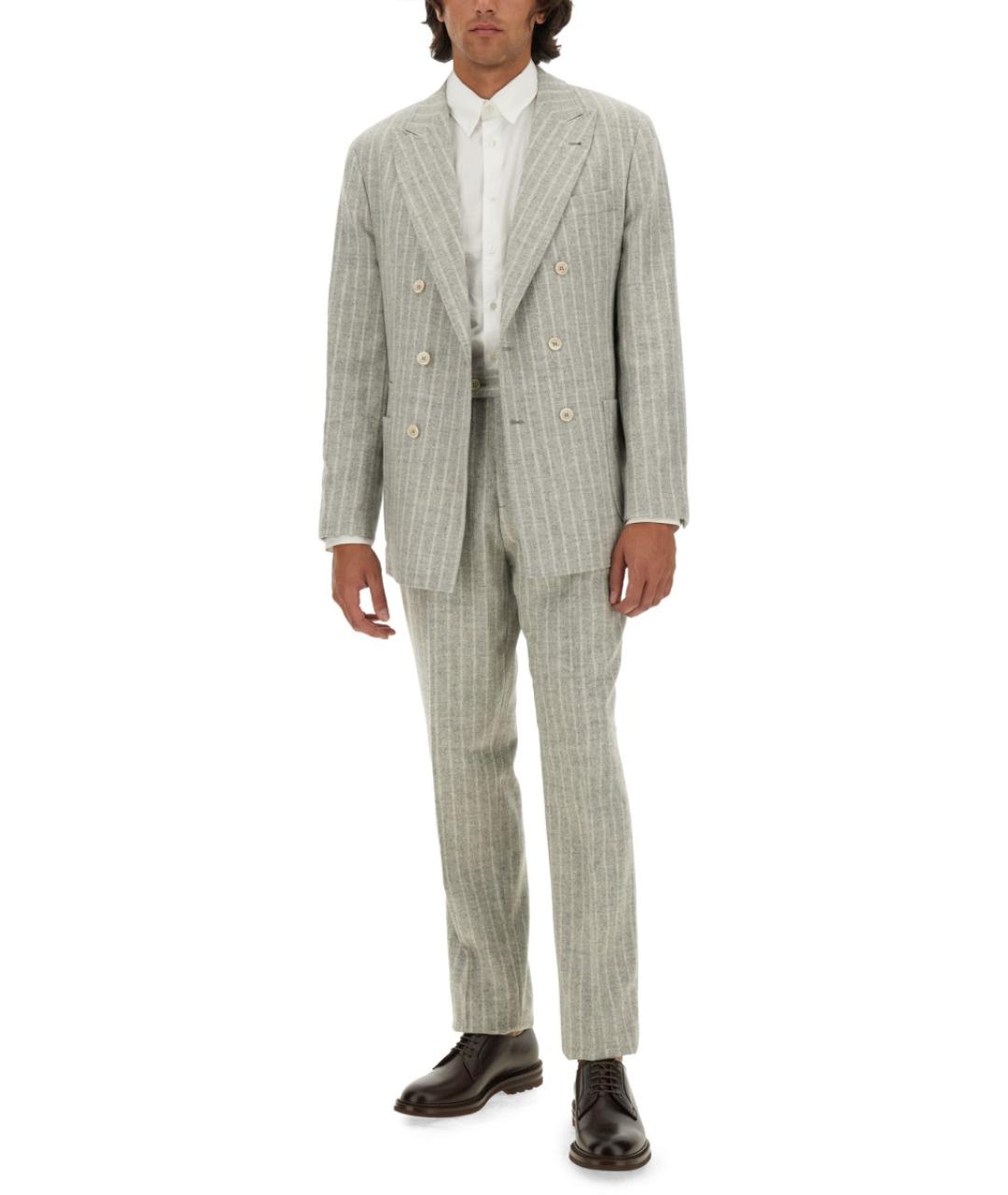 BRUNELLO CUCINELLI Белый классический костюм, фото 3