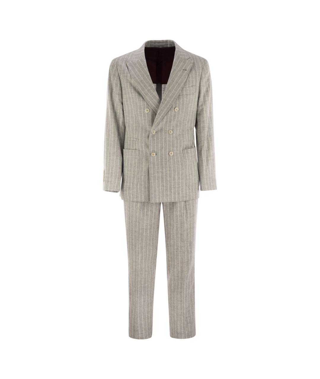 BRUNELLO CUCINELLI Белый классический костюм, фото 1