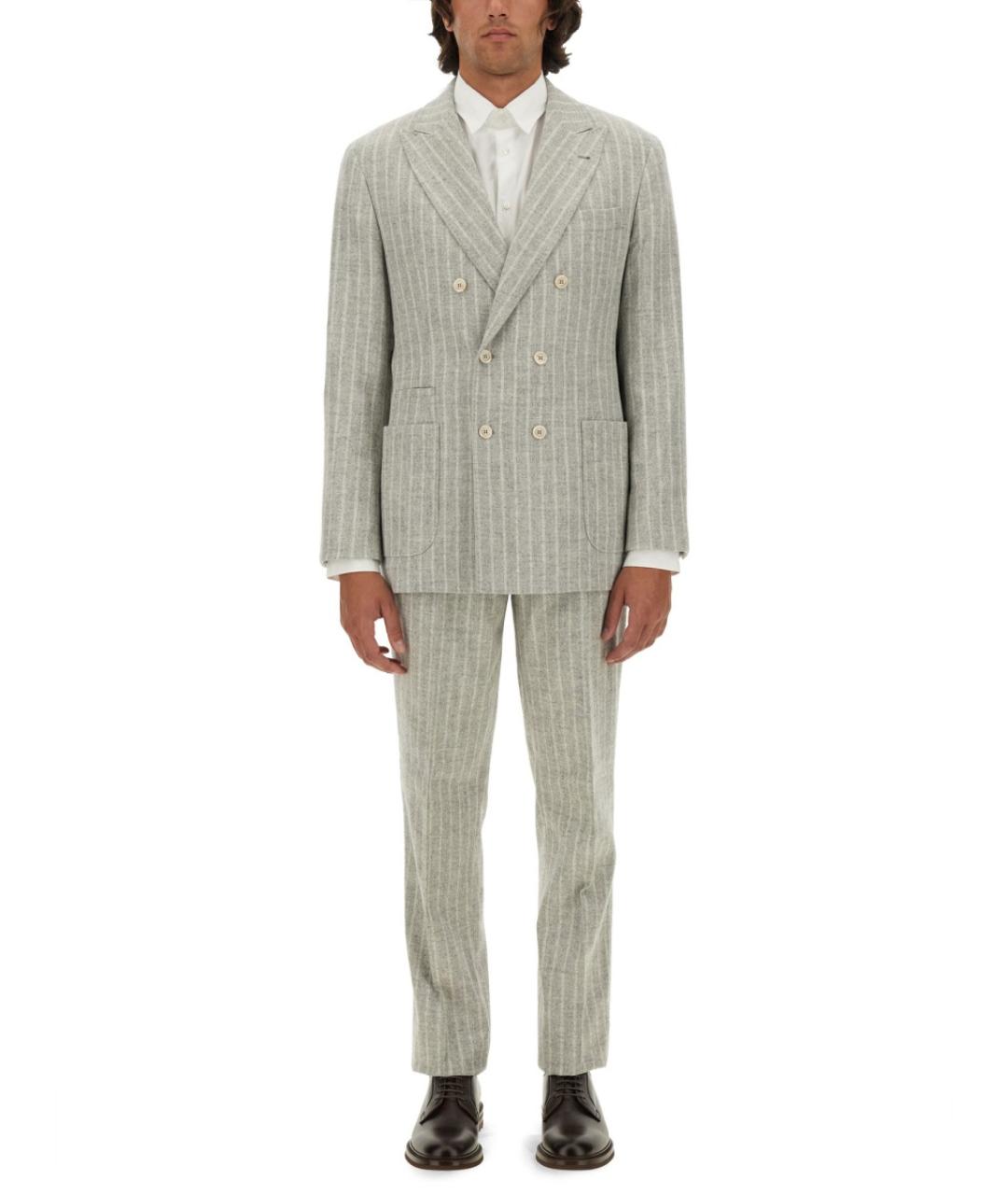 BRUNELLO CUCINELLI Белый классический костюм, фото 2