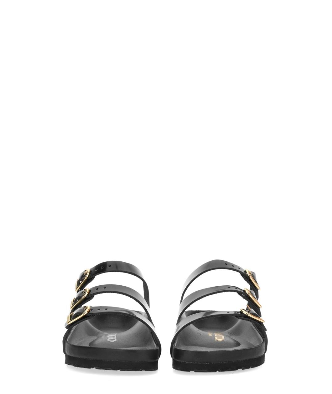 BIRKENSTOCK Черные кожаные сандалии, фото 4