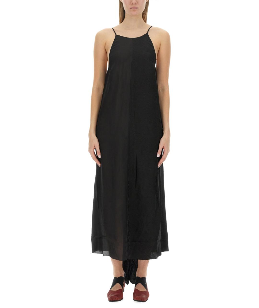 UMA WANG Черное вискозное платье, фото 5