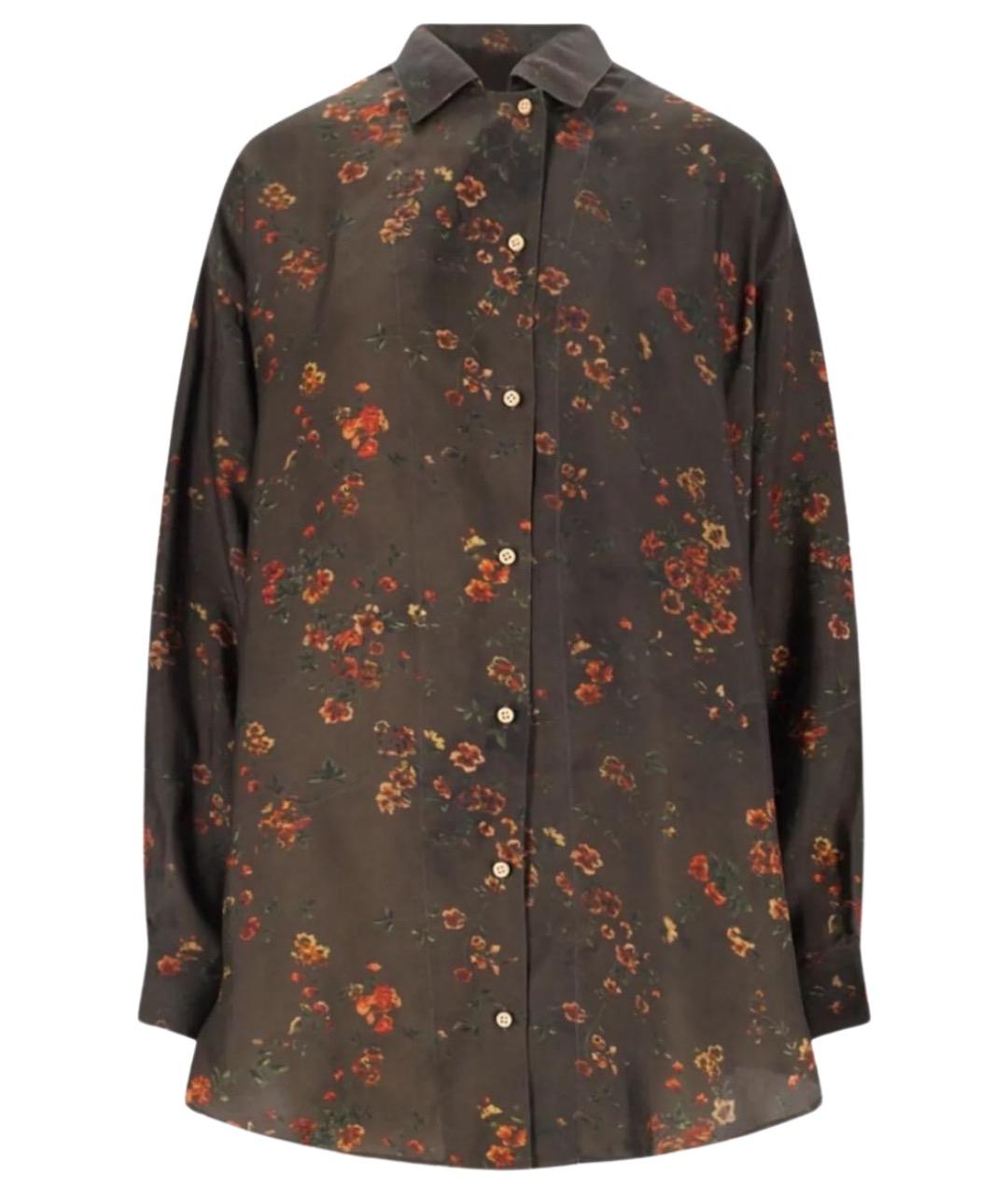 UMA WANG Зеленая вискозная рубашка, фото 1