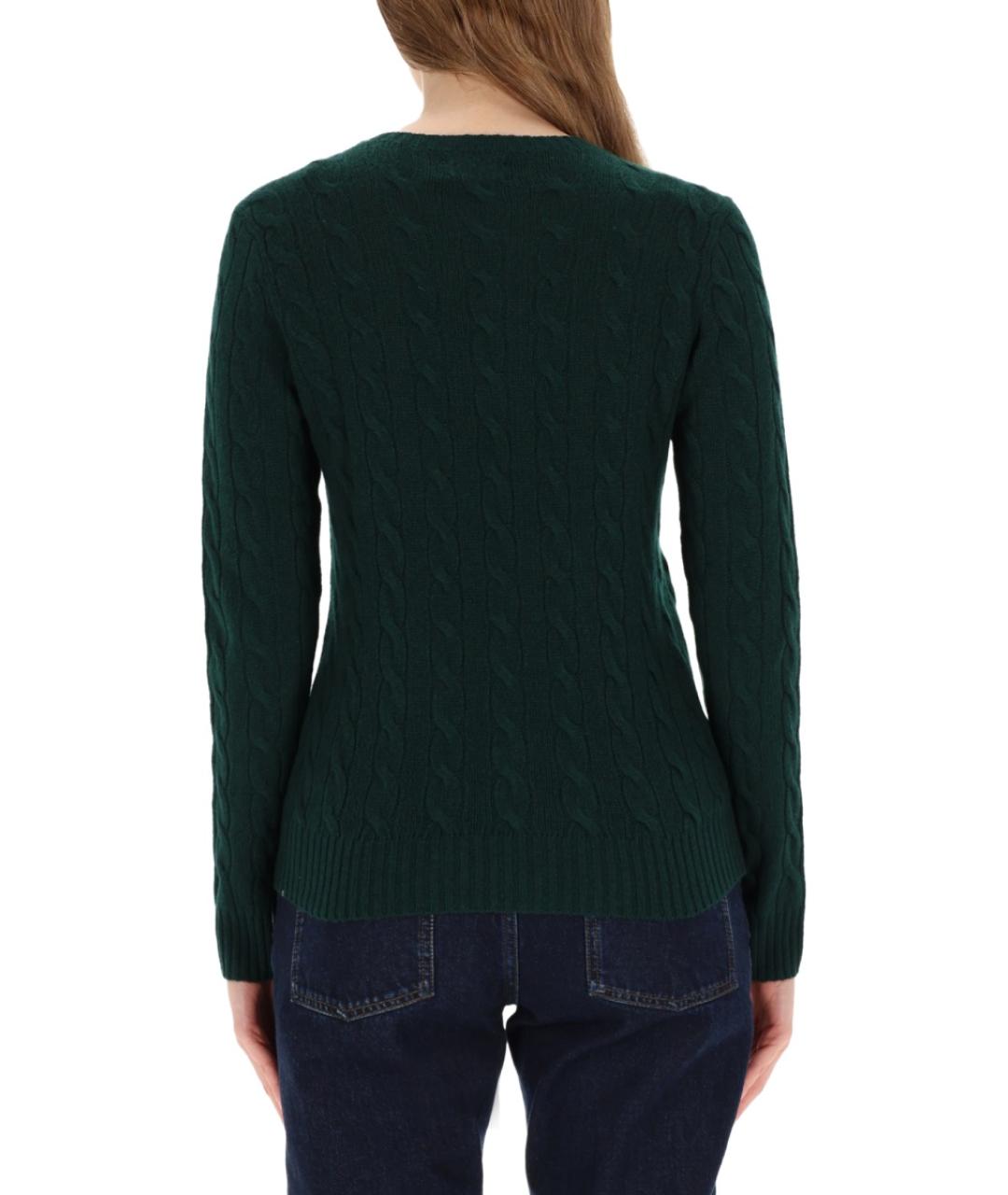 POLO RALPH LAUREN Зеленый шерстяной джемпер / свитер, фото 4