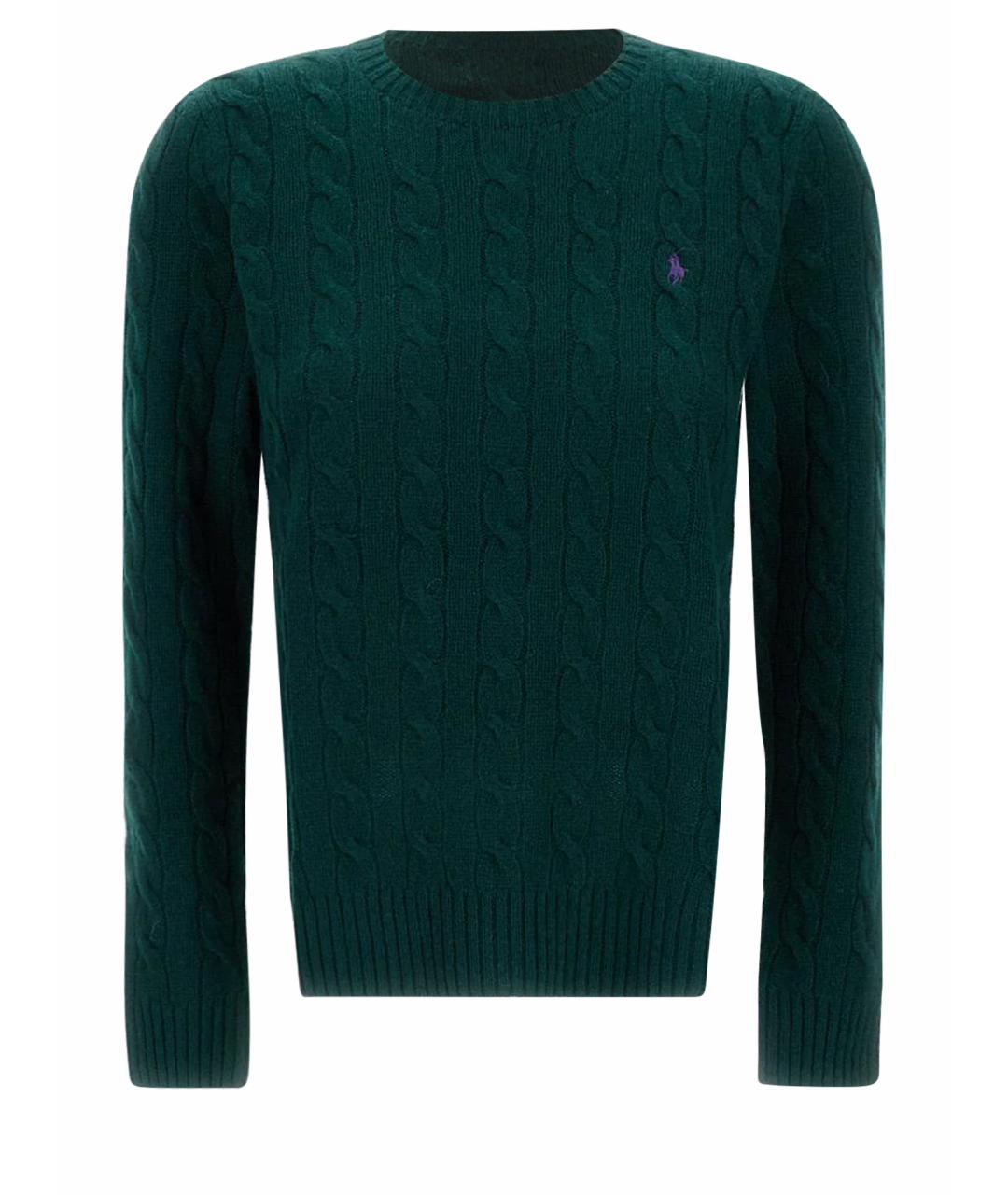 POLO RALPH LAUREN Зеленый шерстяной джемпер / свитер, фото 1