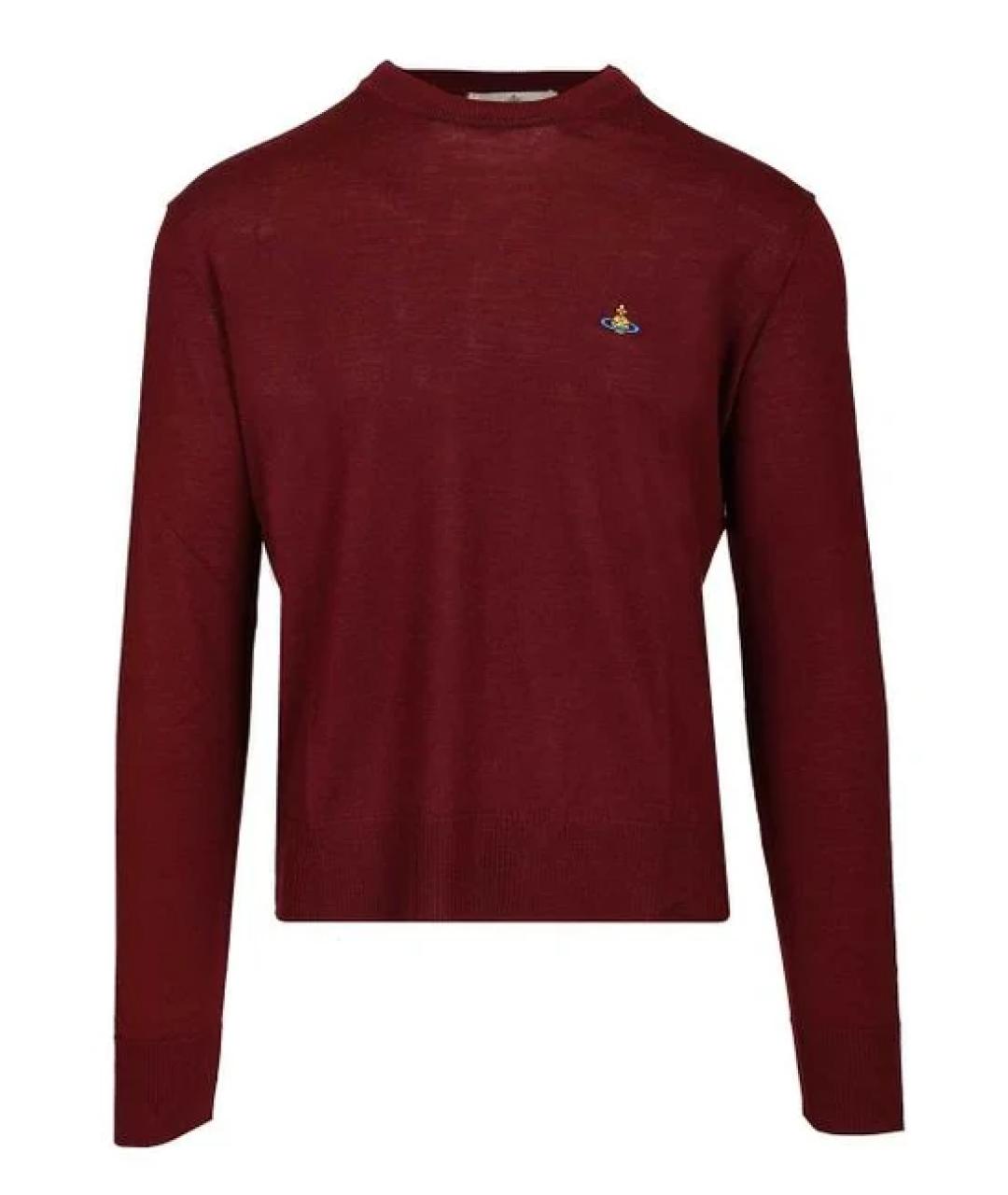 VIVIENNE WESTWOOD Бордовый шерстяной джемпер / свитер, фото 1
