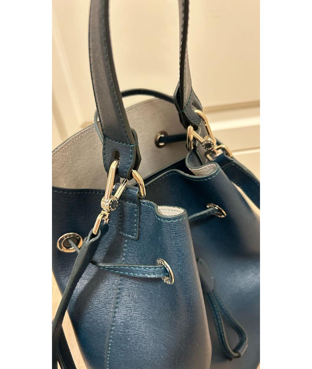 FURLA Зеленая кожаная сумка через плечо, фото 4