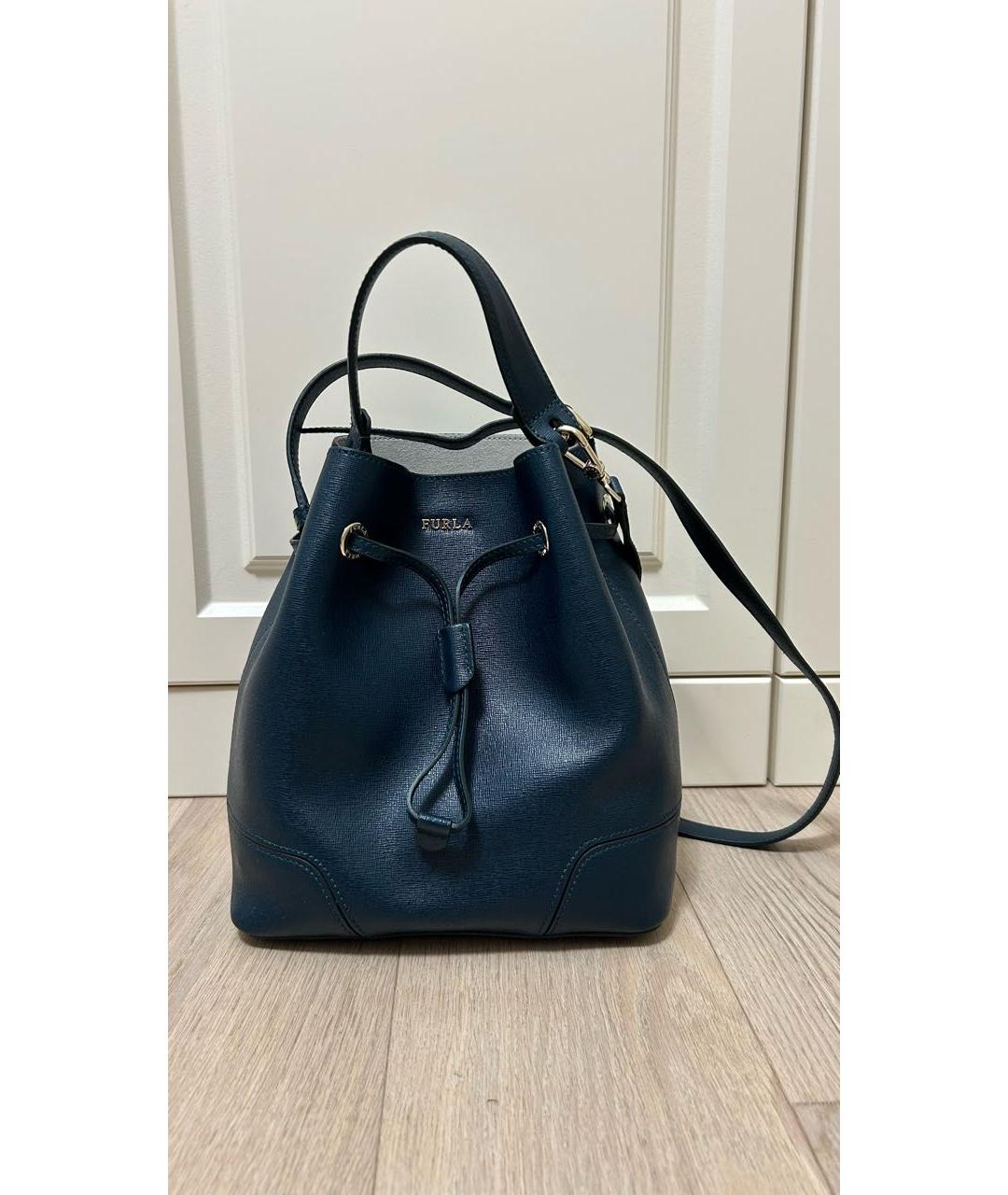 FURLA Зеленая кожаная сумка через плечо, фото 5