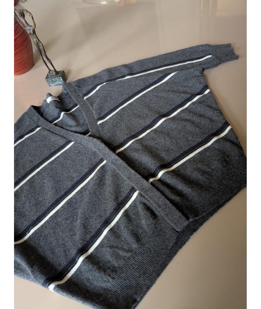 BRUNELLO CUCINELLI Антрацитовый кашемировый кардиган, фото 5