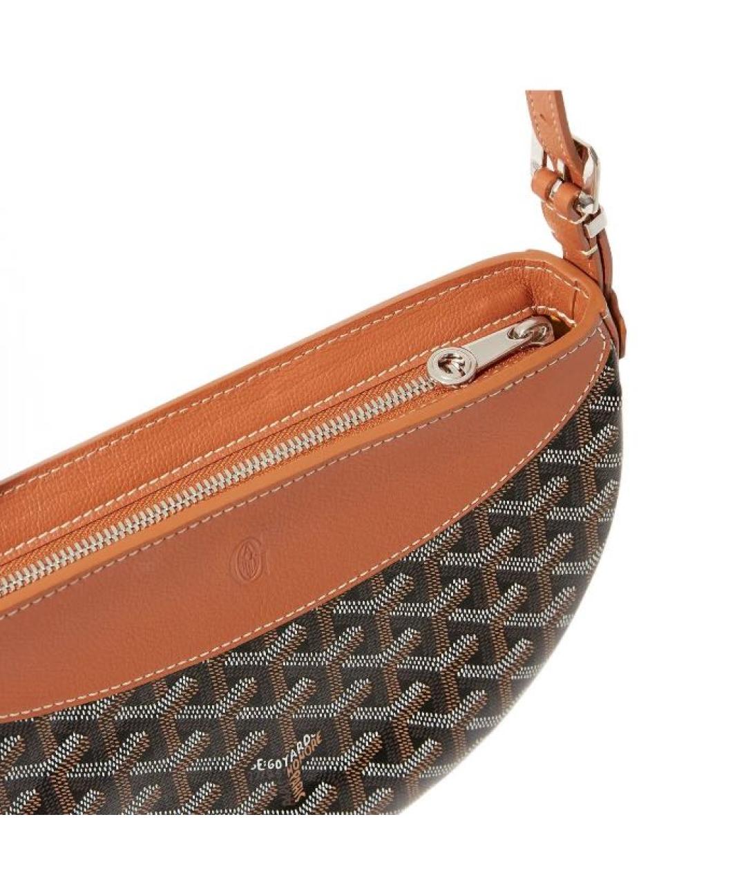 GOYARD Коричневая сумка с короткими ручками, фото 4