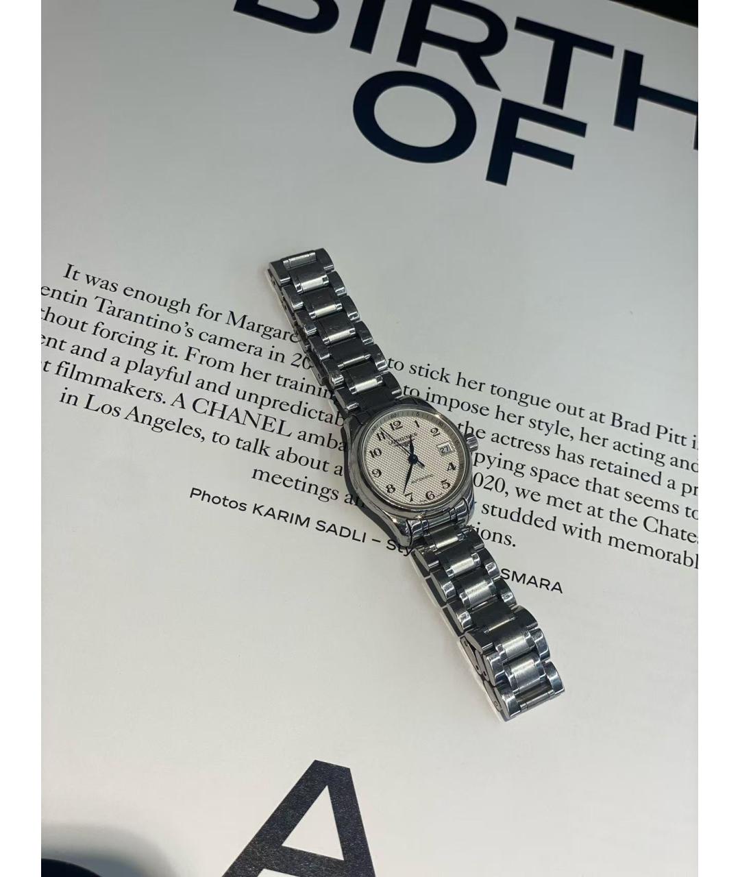 LONGINES Серебряные металлические часы, фото 5