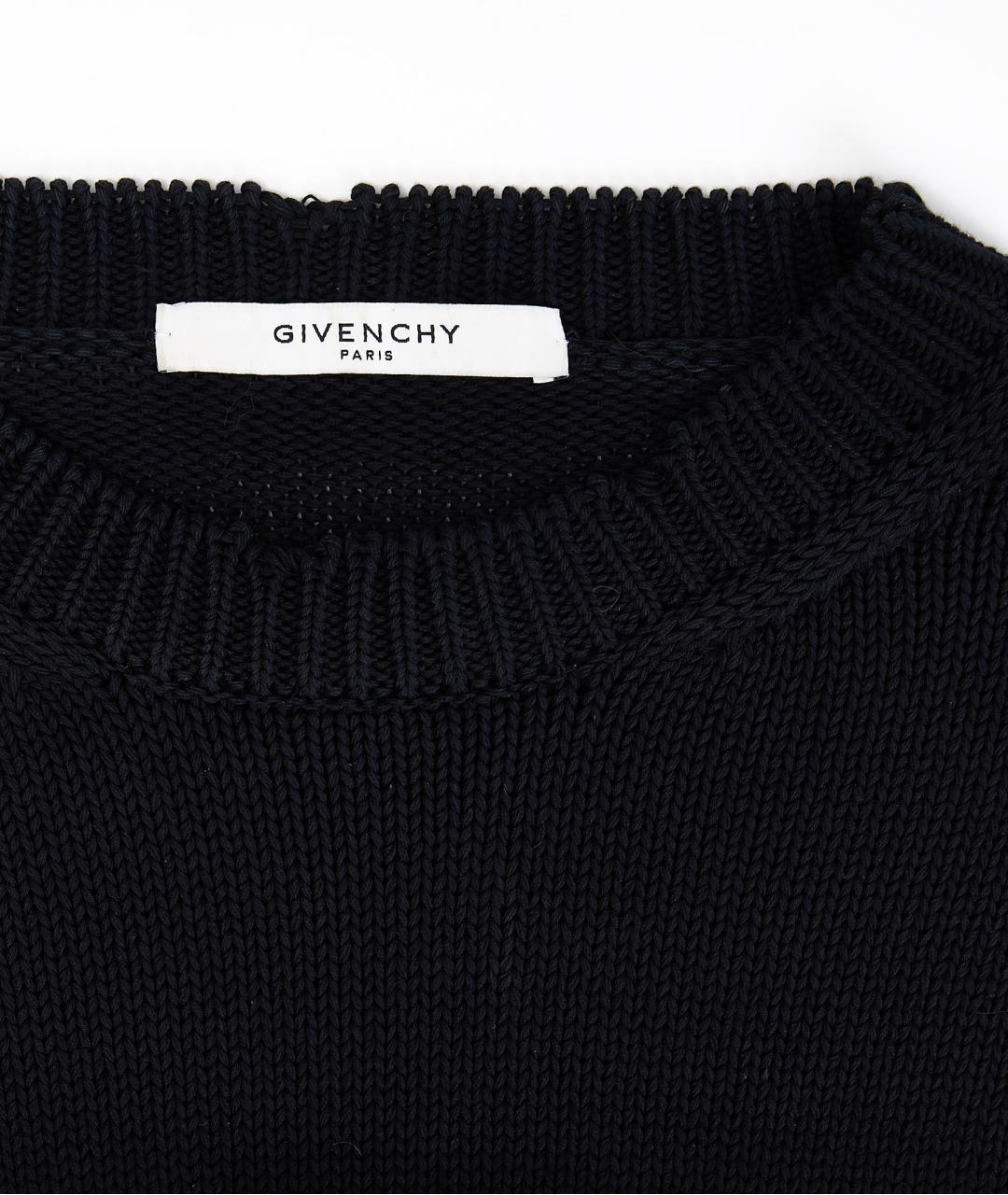 GIVENCHY Черный хлопковый джемпер / свитер, фото 4