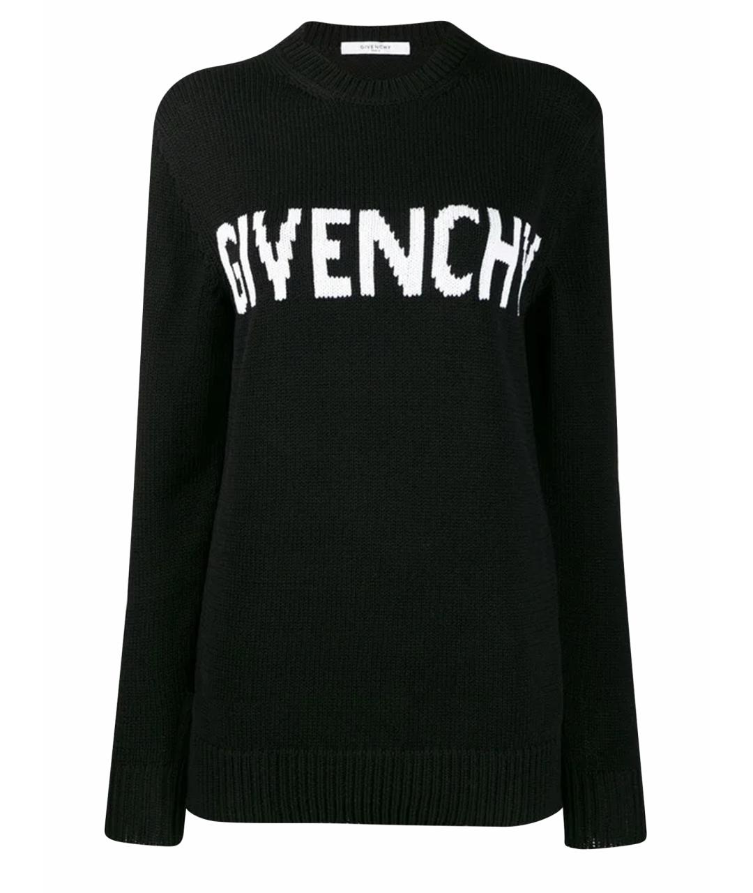GIVENCHY Черный хлопковый джемпер / свитер, фото 1