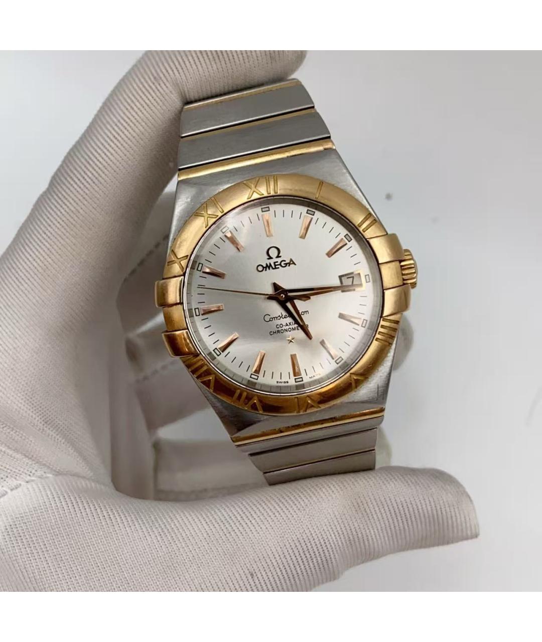 OMEGA Серебряные часы из желтого золота, фото 3