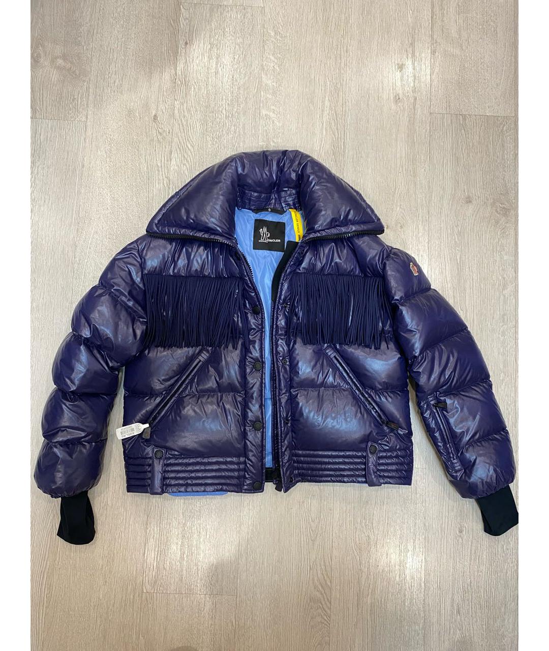 MONCLER GRENOBLE Фиолетовый полиамидовый пуховик, фото 3
