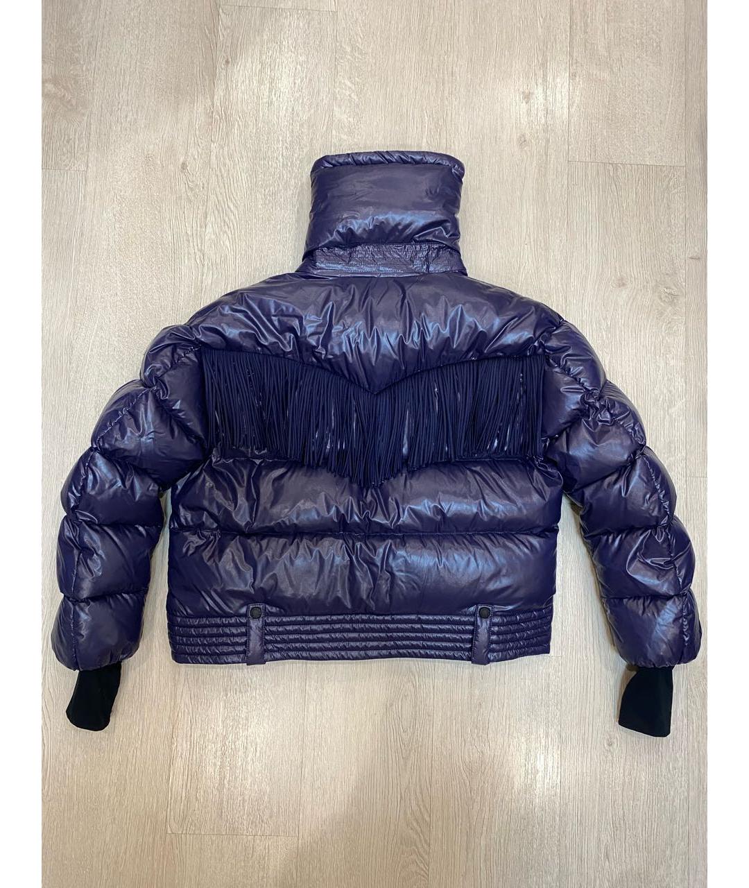 MONCLER GRENOBLE Фиолетовый полиамидовый пуховик, фото 4