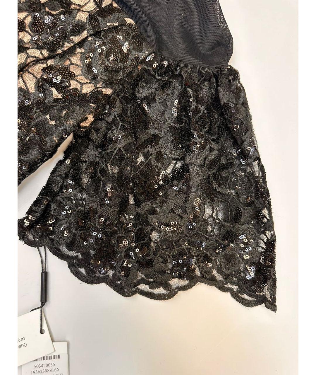 CALVIN KLEIN Черное кружевное платье, фото 3