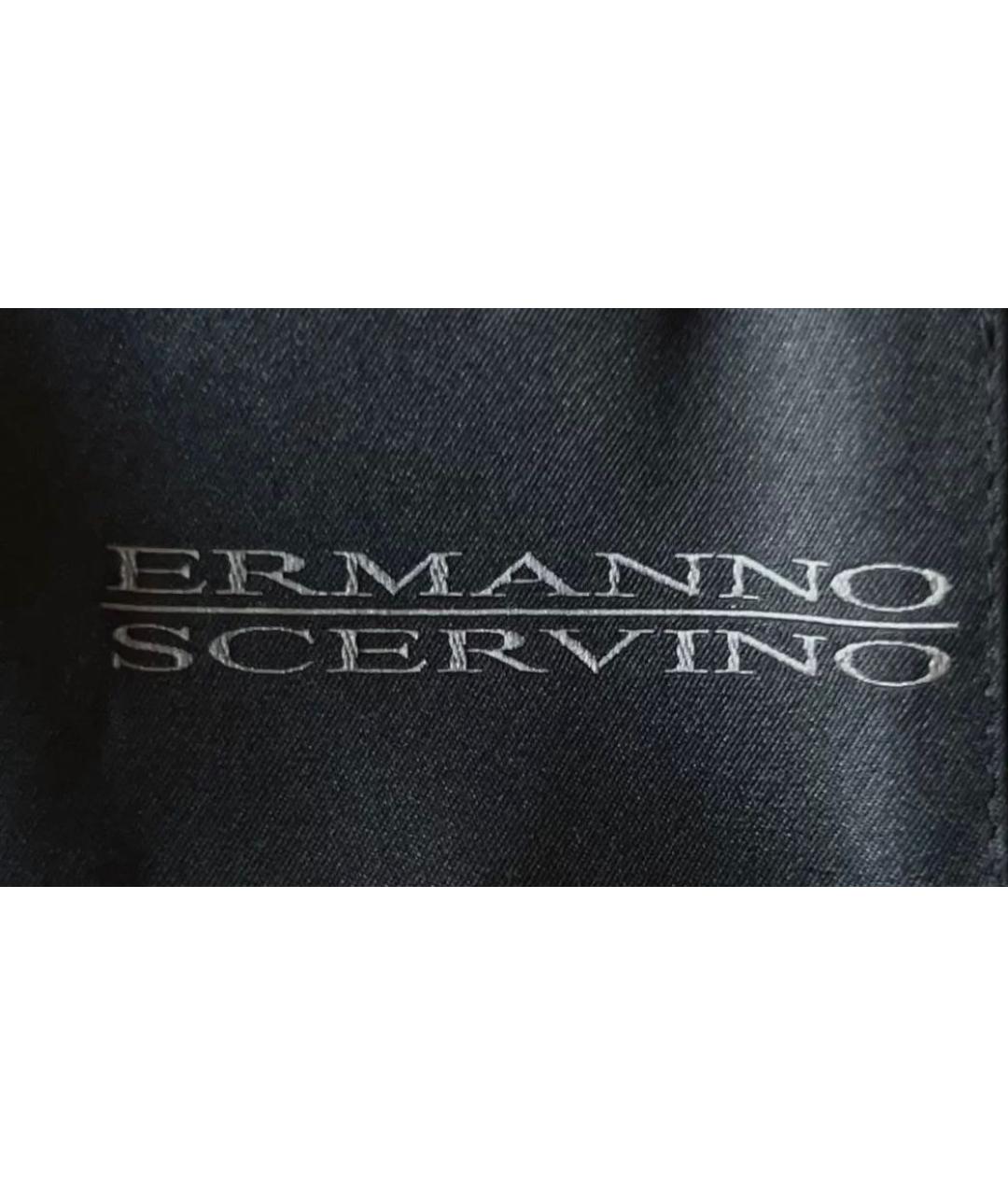 ERMANNO SCERVINO Антрацитовый полиэстеровый жакет/пиджак, фото 3