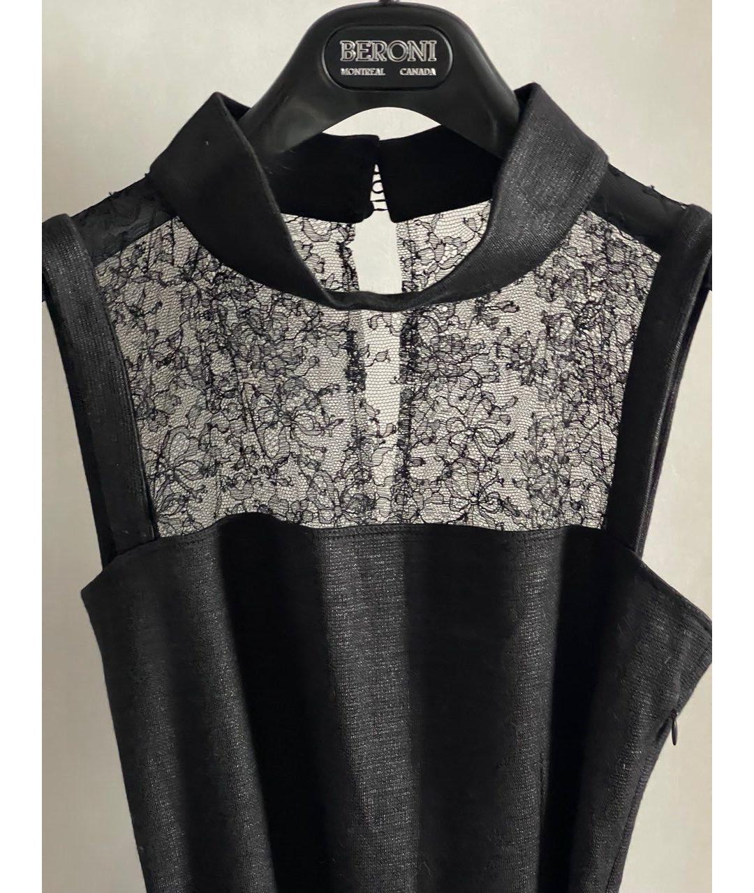 RED VALENTINO Черное шерстяное коктейльное платье, фото 2
