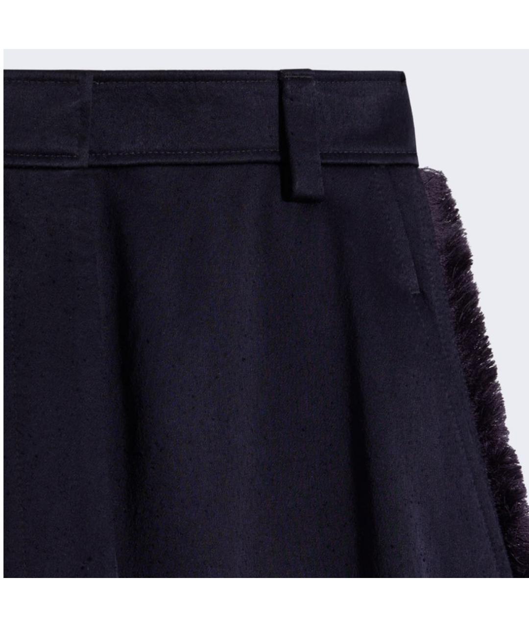 SCHIAPARELLI Темно-синие вискозные брюки широкие, фото 4