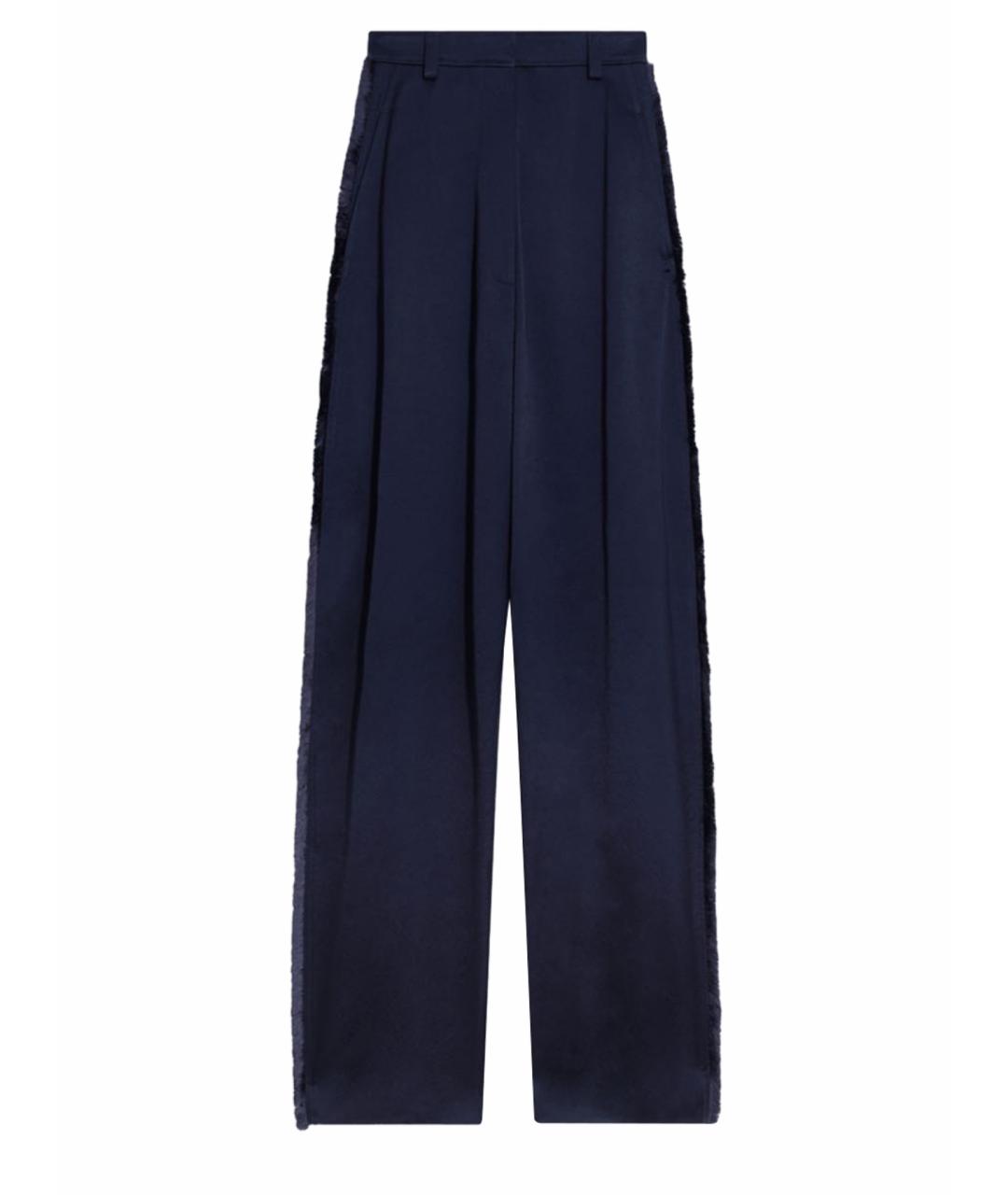 SCHIAPARELLI Темно-синие вискозные брюки широкие, фото 1
