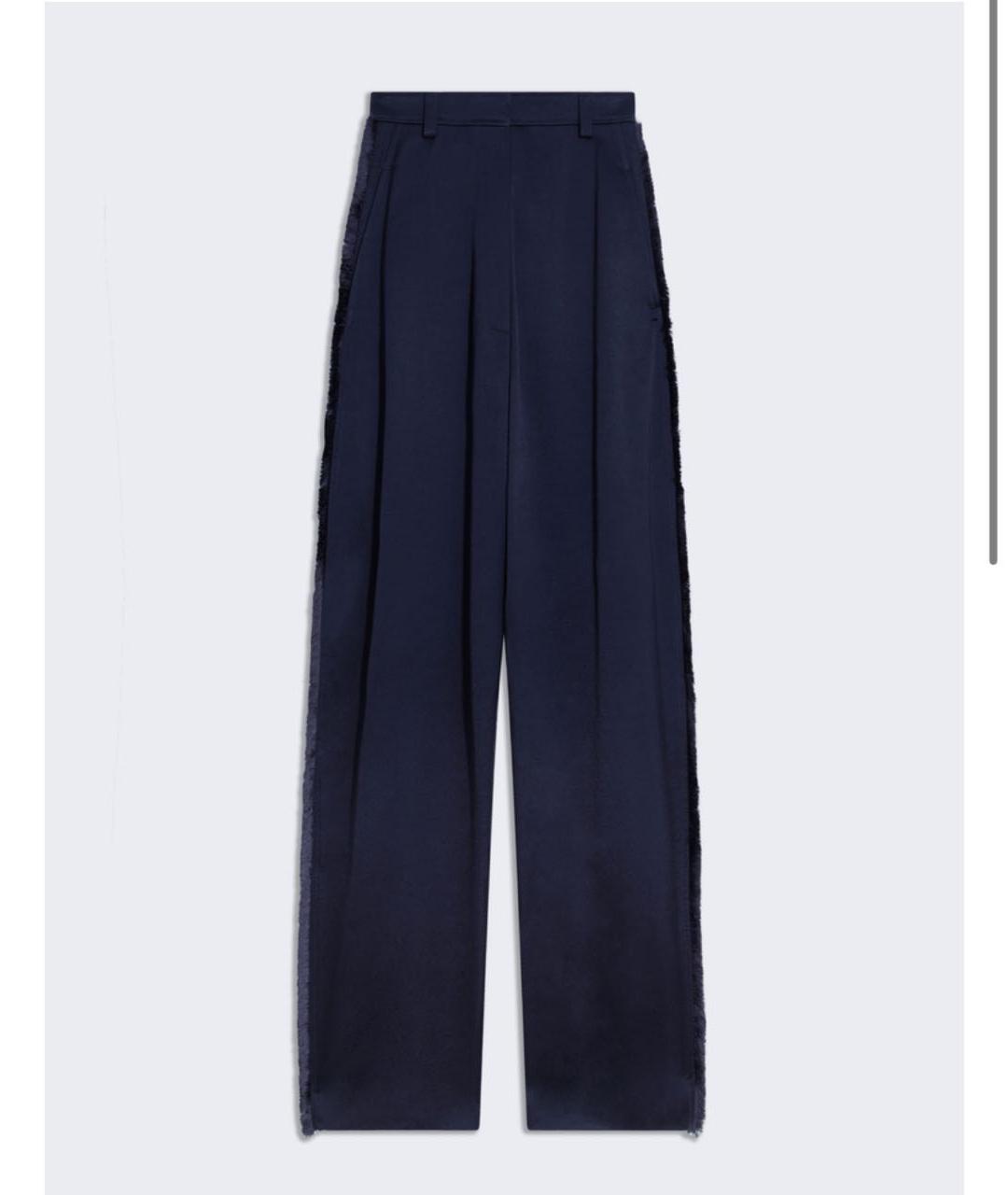 SCHIAPARELLI Темно-синие вискозные брюки широкие, фото 5