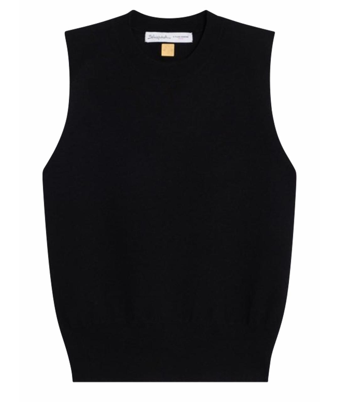 SCHIAPARELLI Черная шерстяная жилетка, фото 1