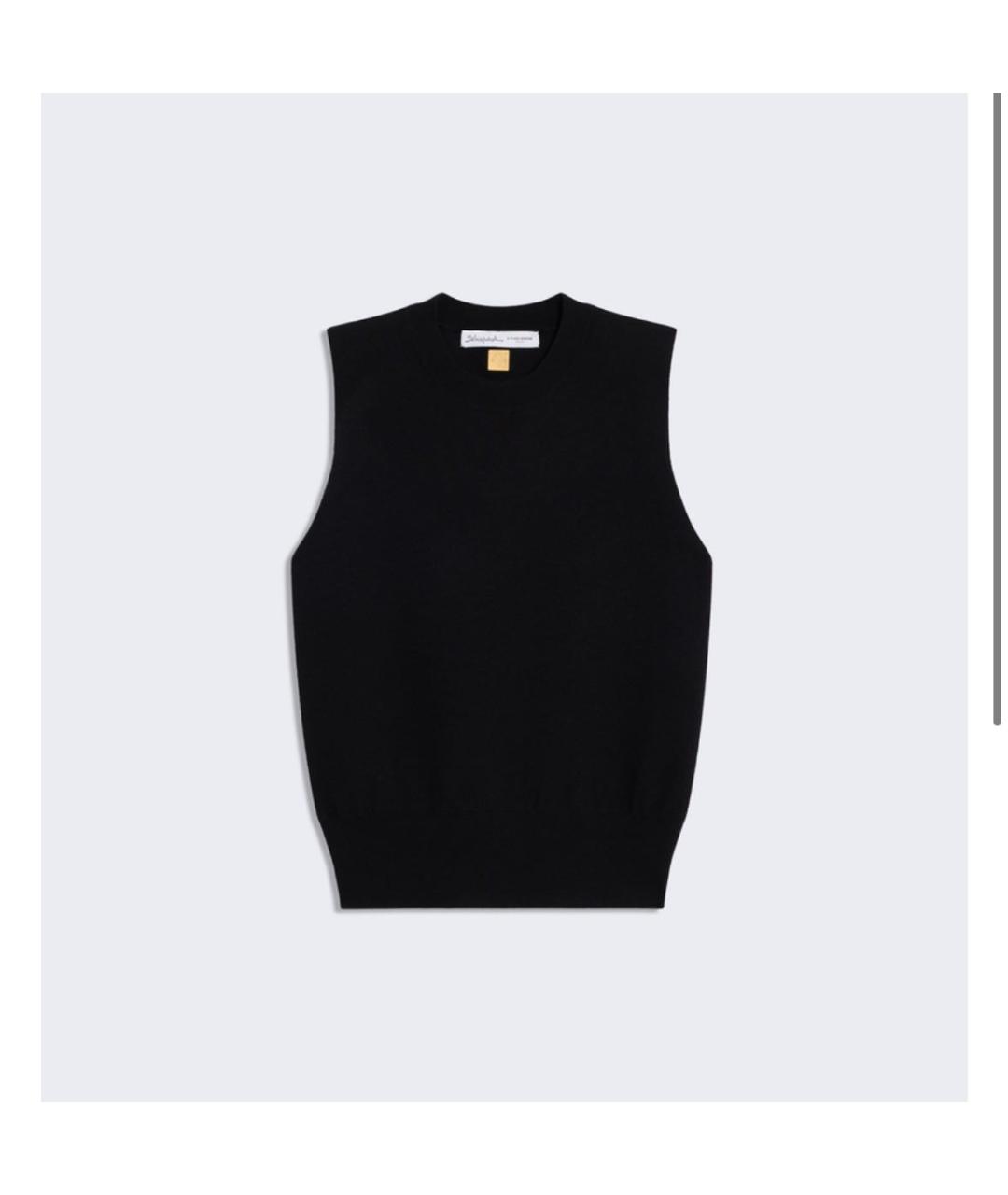 SCHIAPARELLI Черная шерстяная жилетка, фото 5