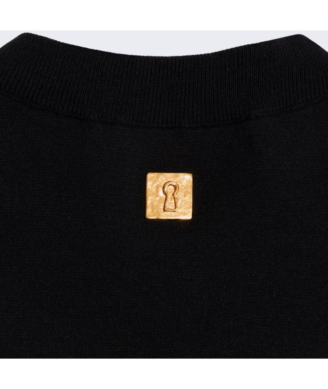 SCHIAPARELLI Черная шерстяная жилетка, фото 4