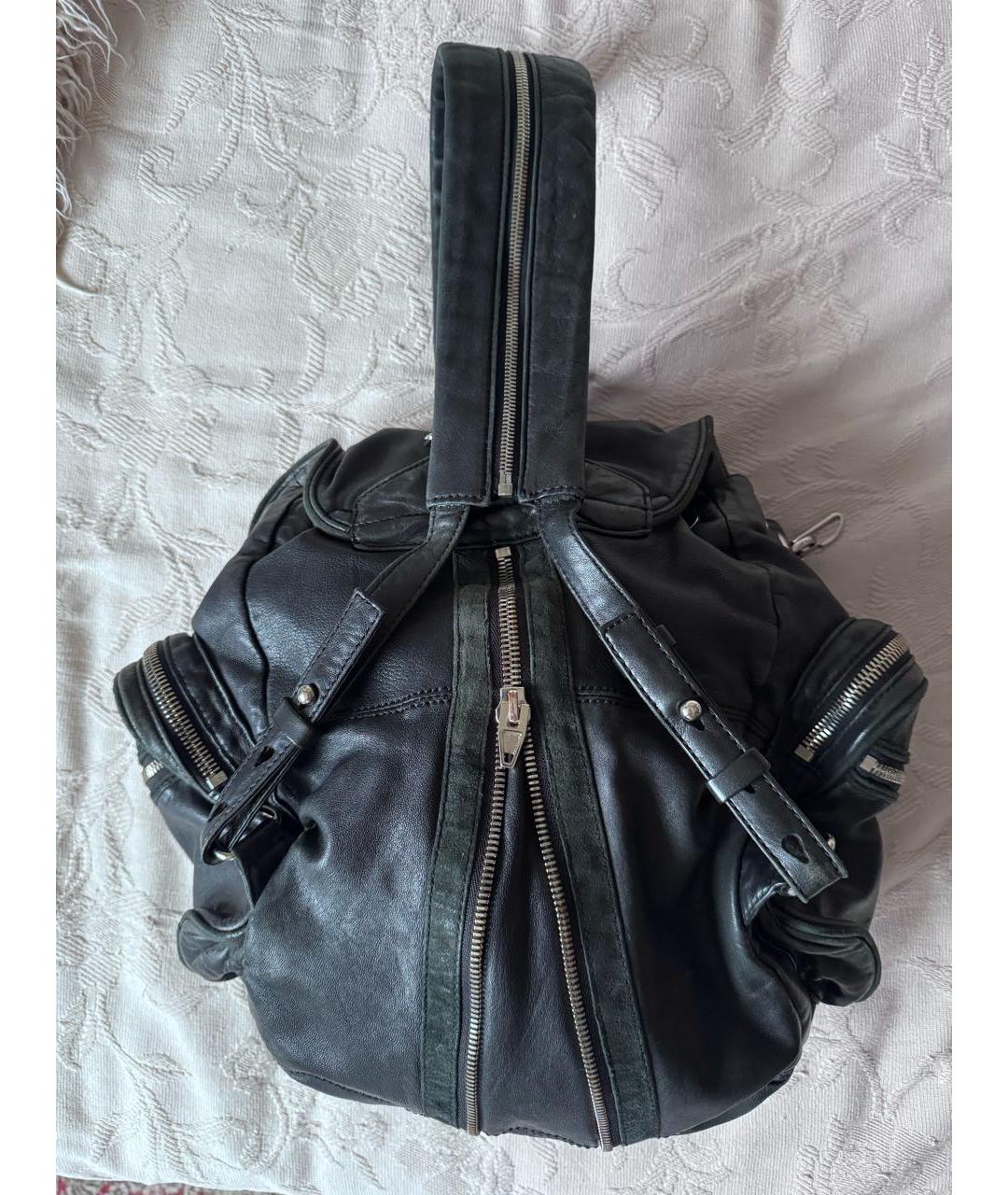 ALEXANDER WANG Черный кожаный рюкзак, фото 3