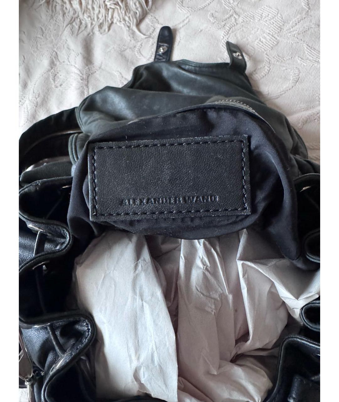 ALEXANDER WANG Черный кожаный рюкзак, фото 4