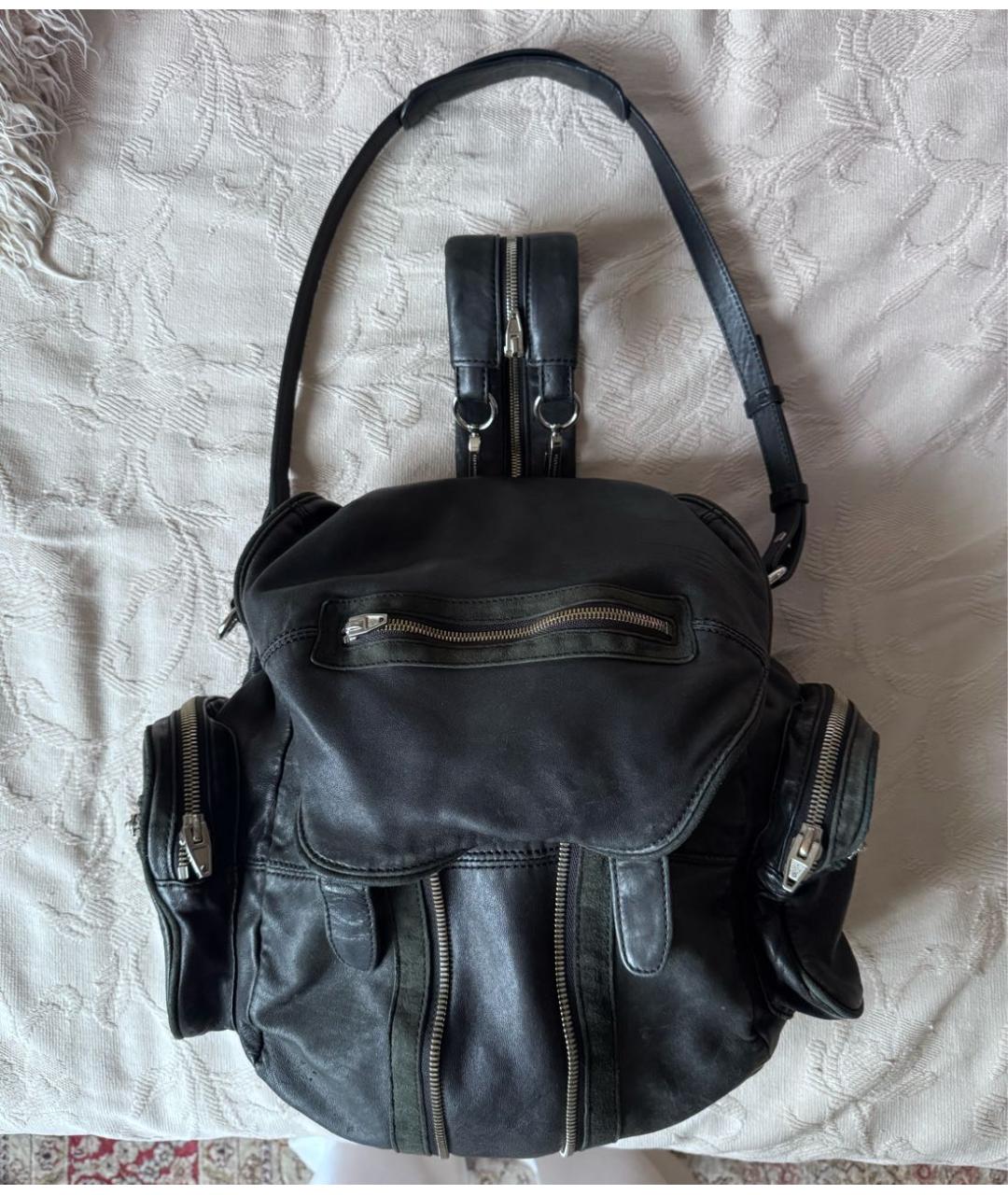 ALEXANDER WANG Черный кожаный рюкзак, фото 5