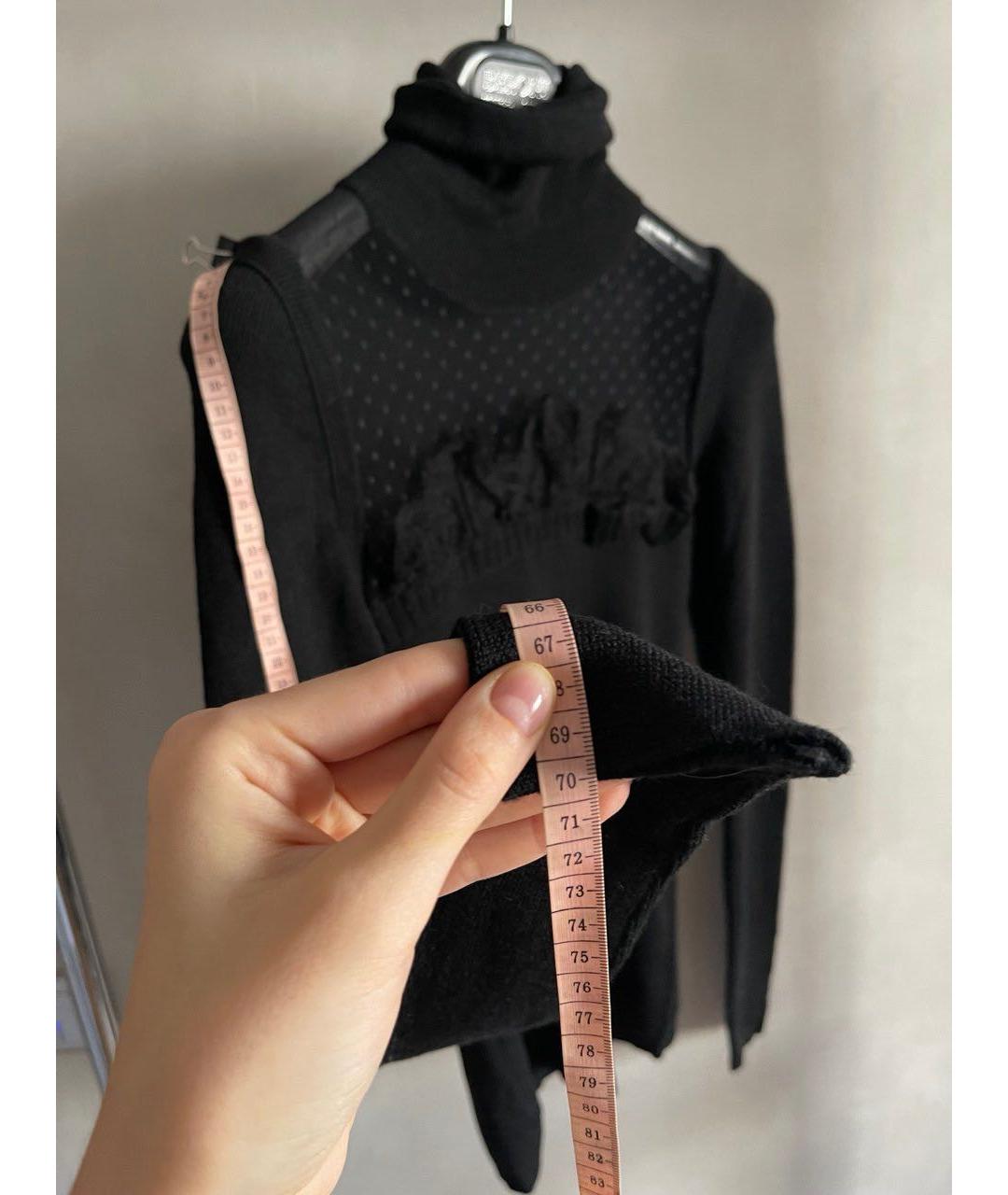 RED VALENTINO Черный шерстяной джемпер / свитер, фото 6
