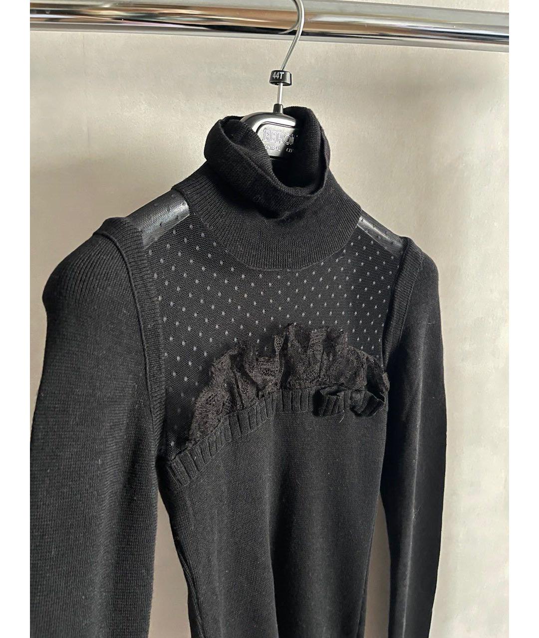 RED VALENTINO Черный шерстяной джемпер / свитер, фото 3