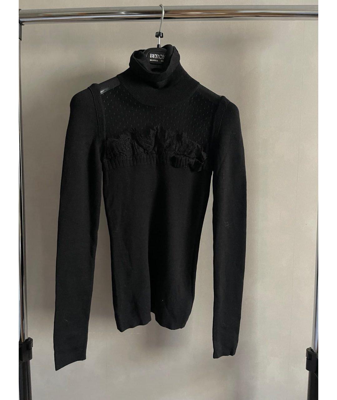 RED VALENTINO Черный шерстяной джемпер / свитер, фото 7