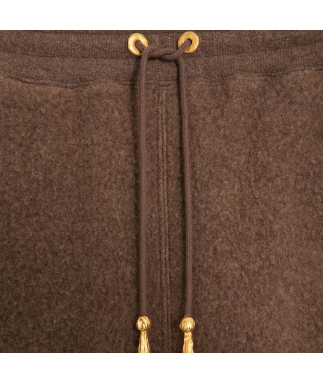 SCHIAPARELLI Коричневые шерстяные брюки широкие, фото 5