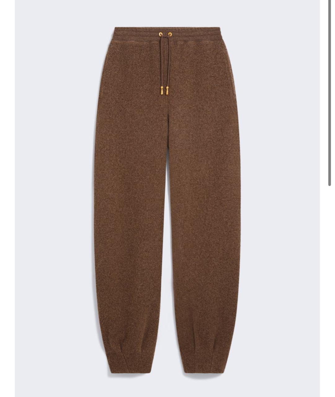 SCHIAPARELLI Коричневые шерстяные брюки широкие, фото 6