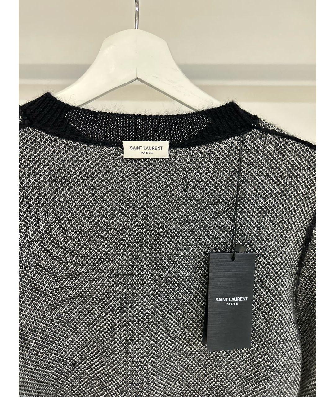 SAINT LAURENT Черный шерстяной джемпер / свитер, фото 3