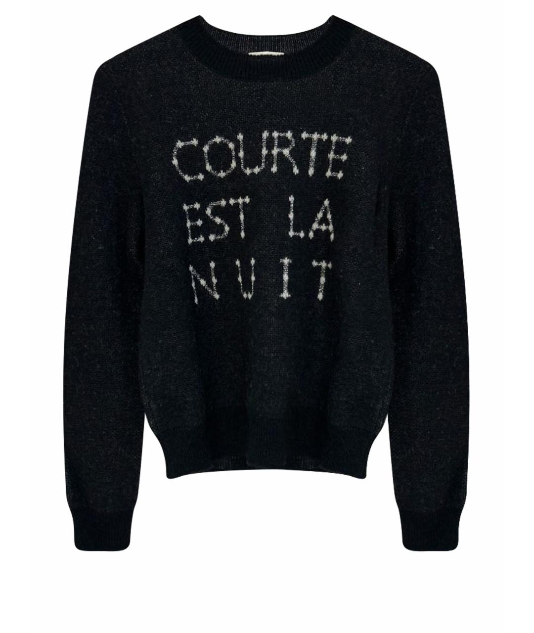 SAINT LAURENT Черный шерстяной джемпер / свитер, фото 1