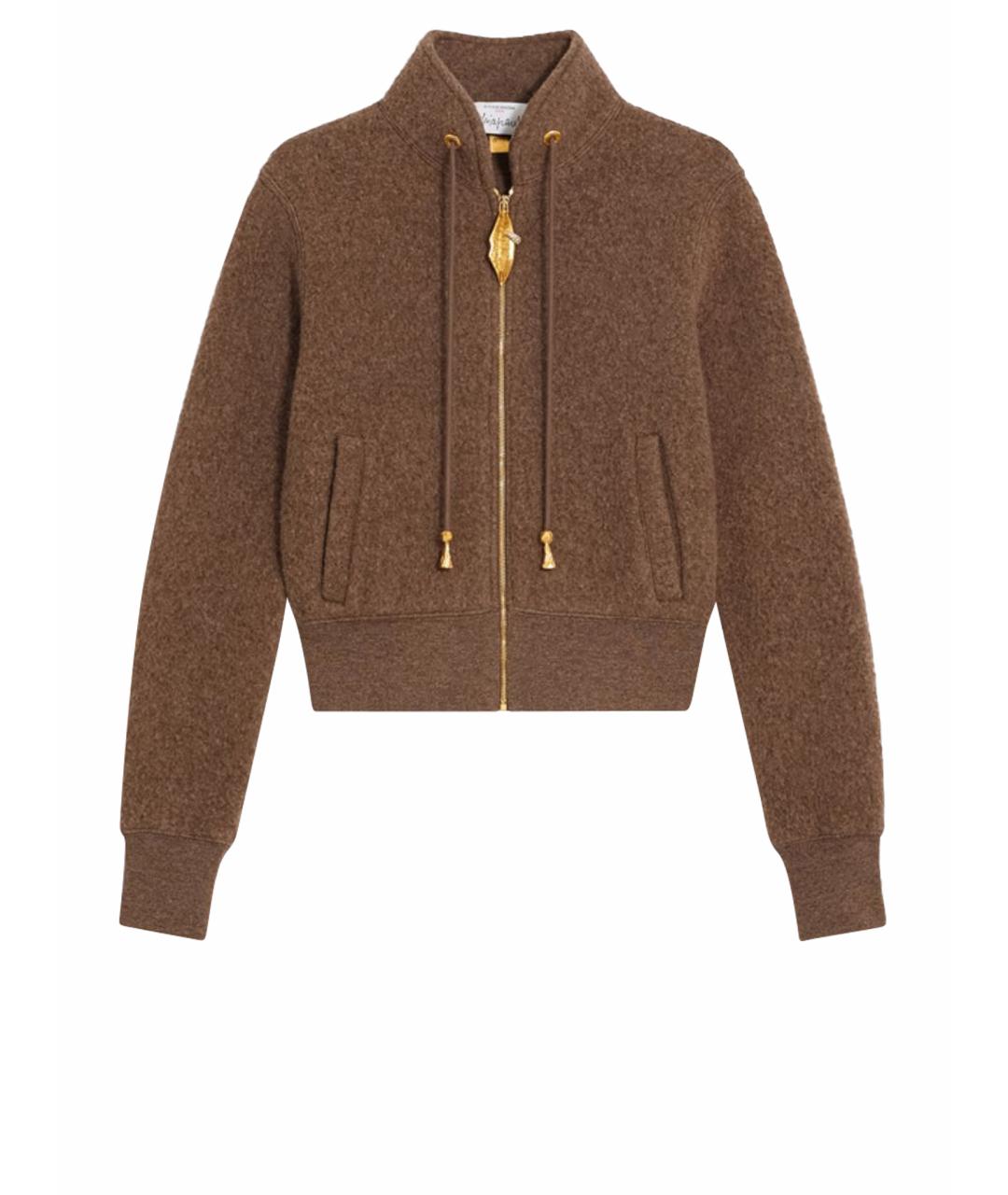 SCHIAPARELLI Коричневый шерстяной джемпер / свитер, фото 6