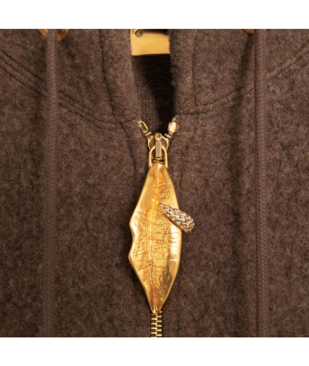 SCHIAPARELLI Коричневый шерстяной джемпер / свитер, фото 5