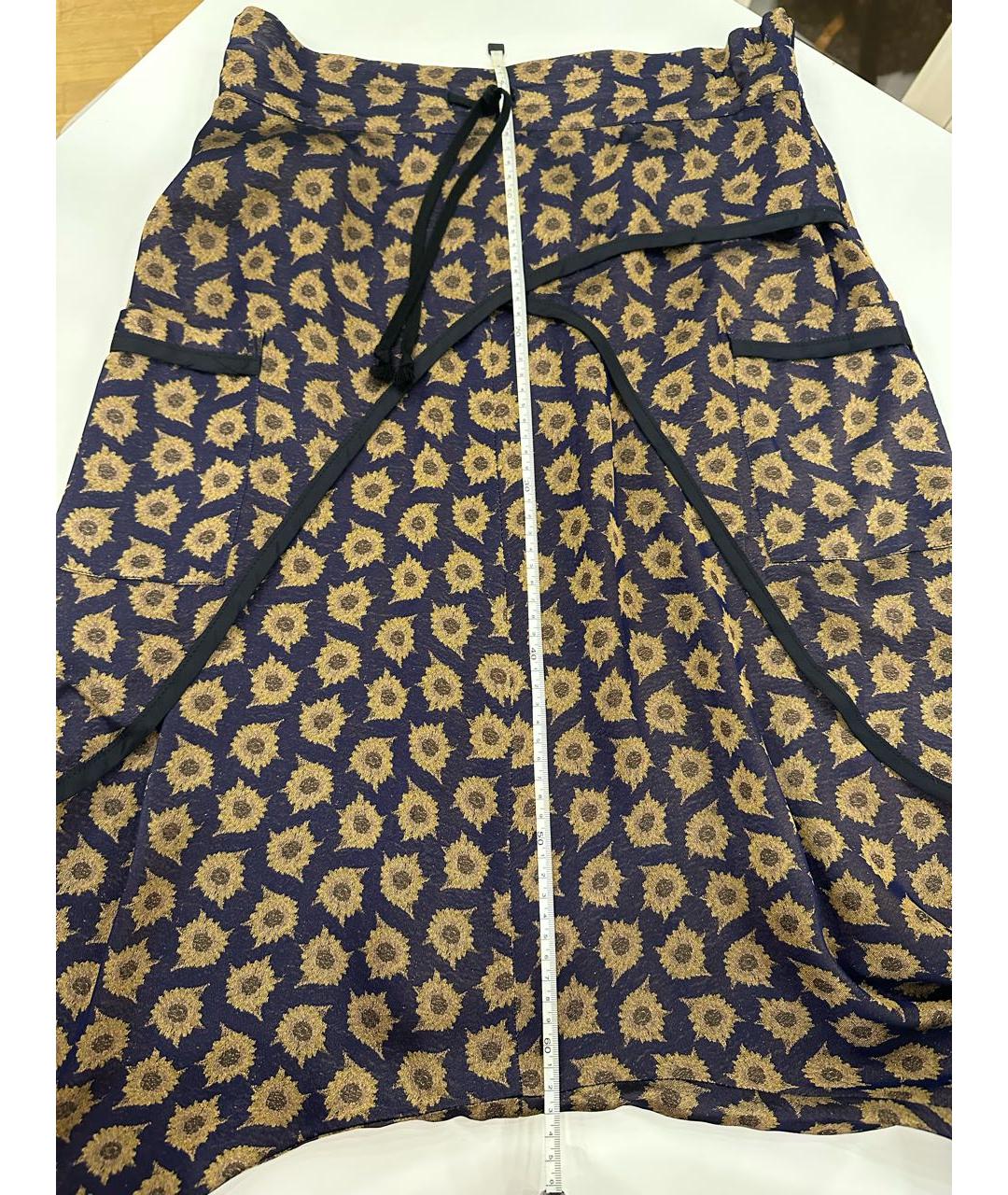 DRIES VAN NOTEN Коричневые вискозные брюки широкие, фото 7