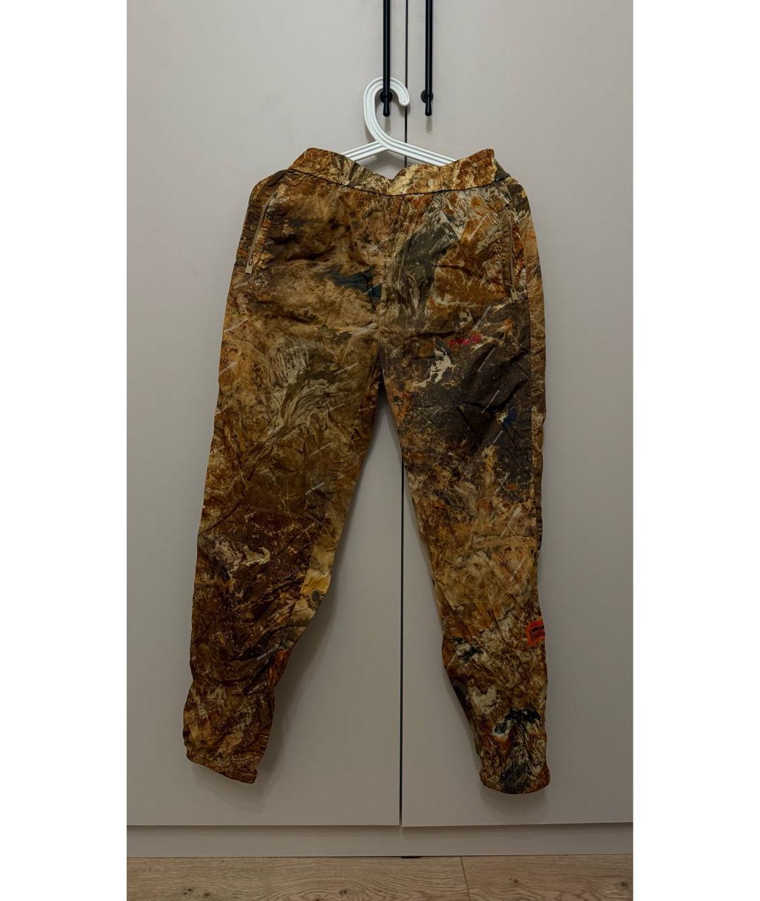 HERON PRESTON Хаки полиуретановые спортивные брюки и шорты, фото 5