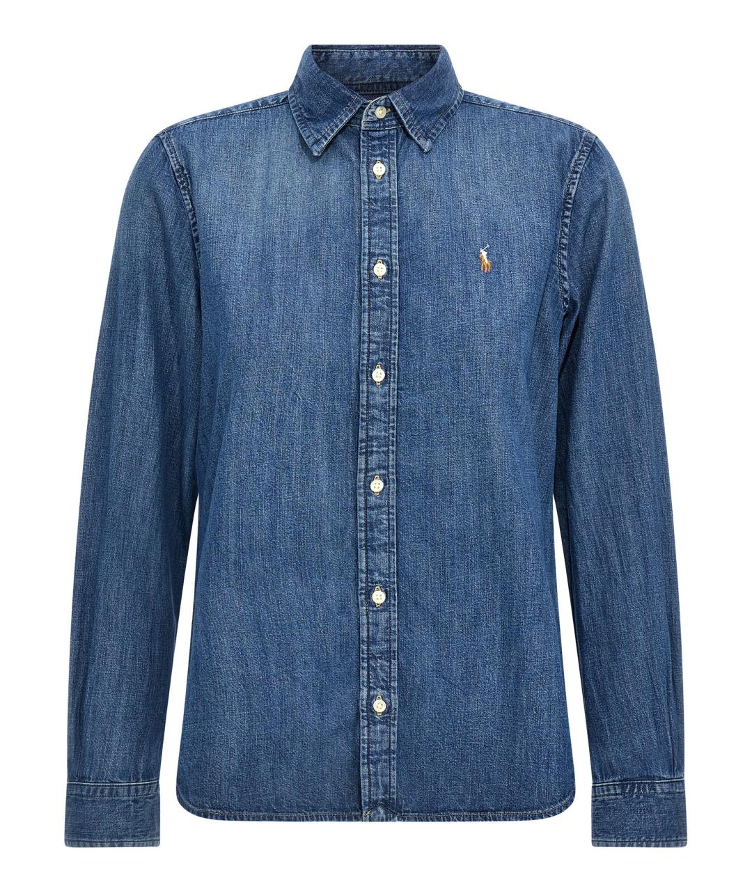 POLO RALPH LAUREN Синяя хлопковая рубашка, фото 1
