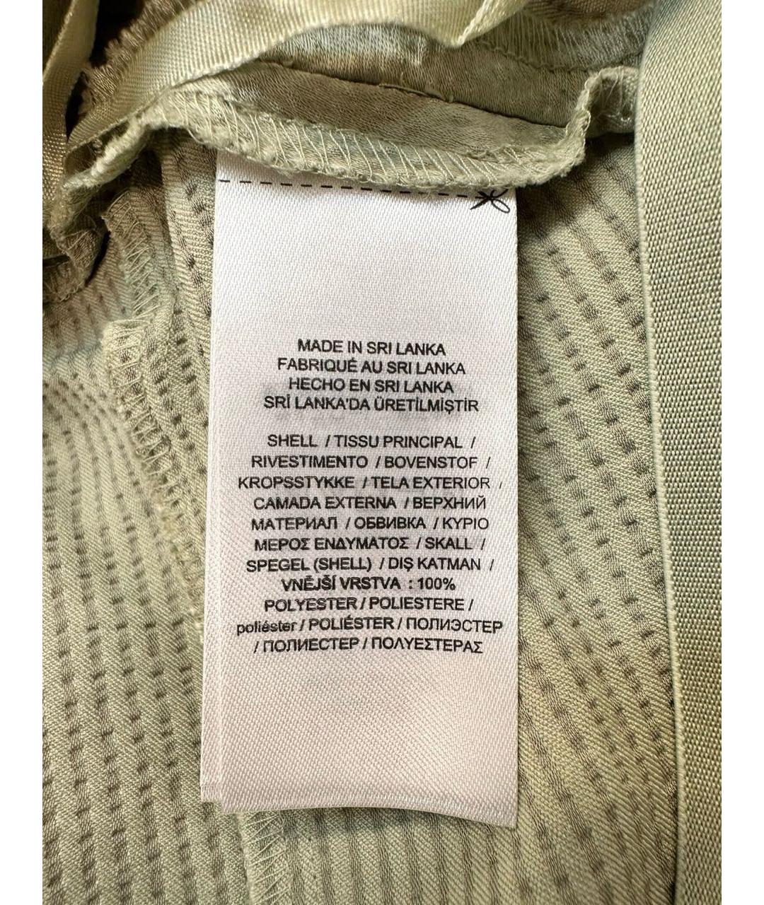 RALPH LAUREN Зеленая атласная юбка миди, фото 5