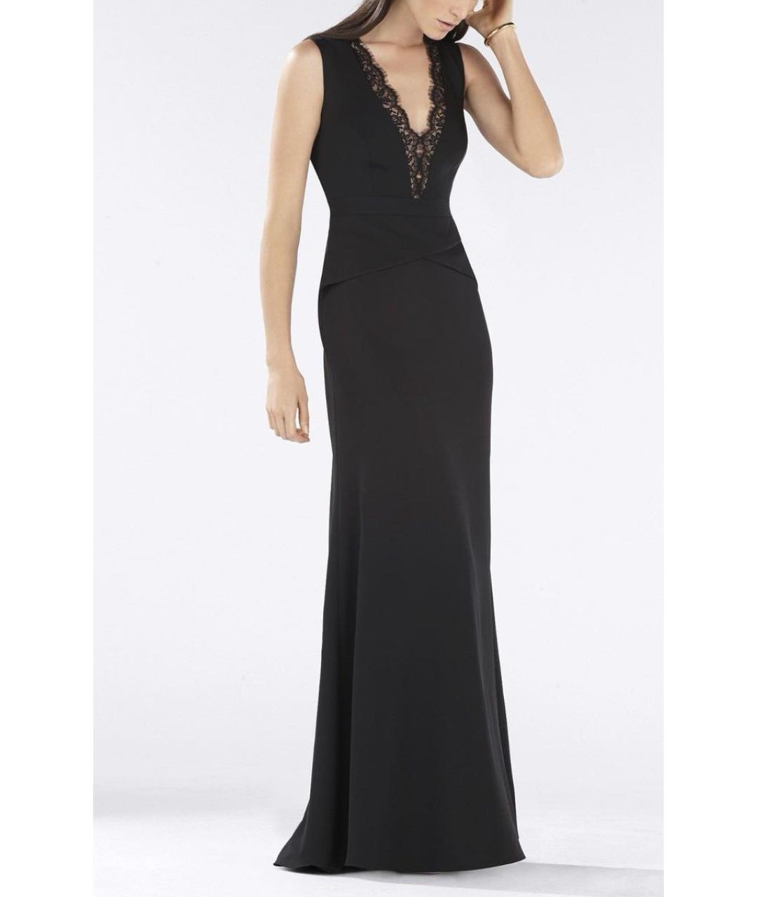 BCBG MAXAZRIA Черное полиэстеровое вечернее платье, фото 6
