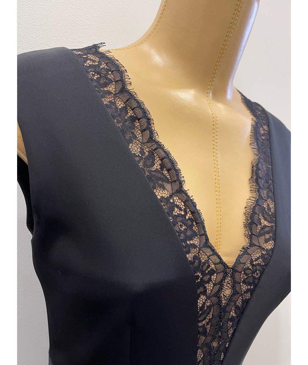 BCBG MAXAZRIA Черное полиэстеровое вечернее платье, фото 4