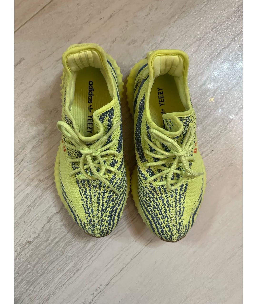 ADIDAS YEEZY Желтые кроссовки, фото 2